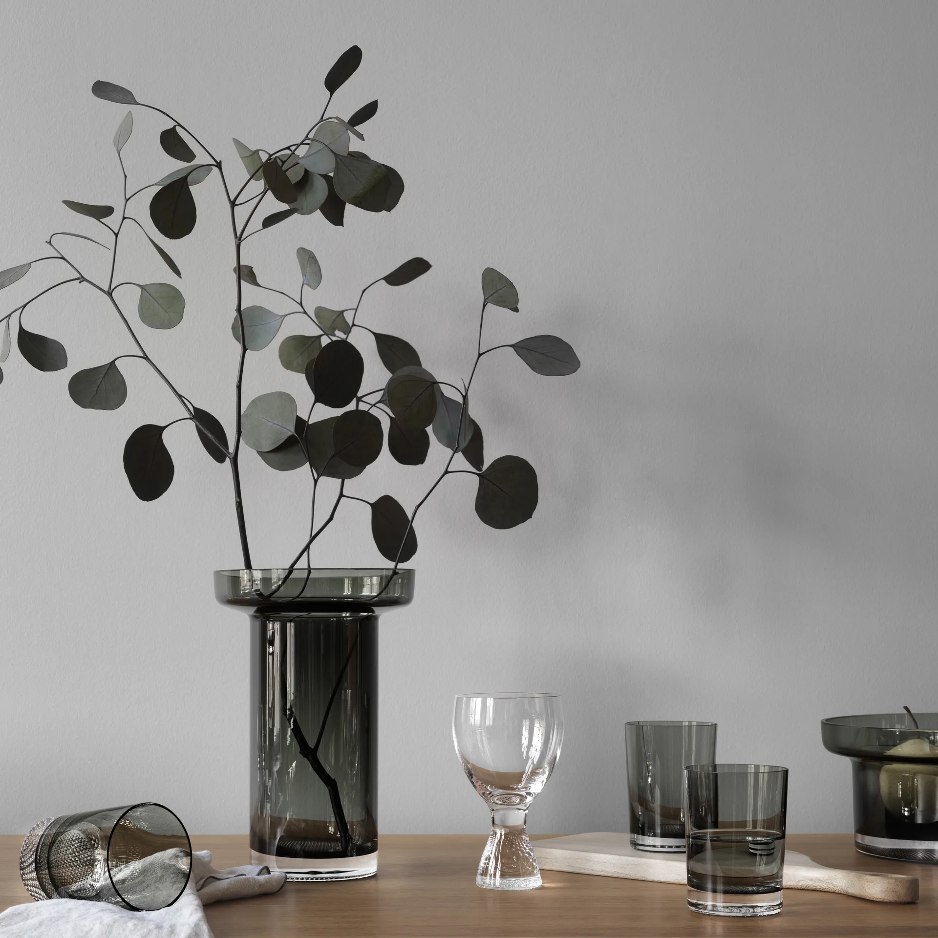 Verre Limelight 22 cl Lot de 2, Gris Kosta Boda