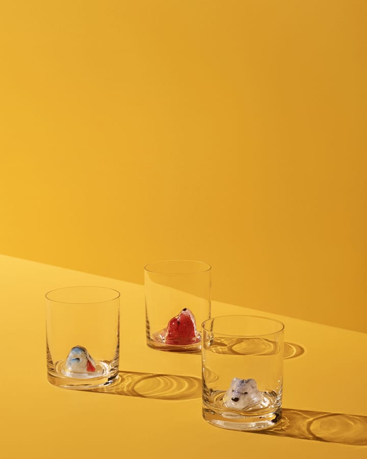 Verres New Friends 46 cl, Renard arctique Kosta Boda