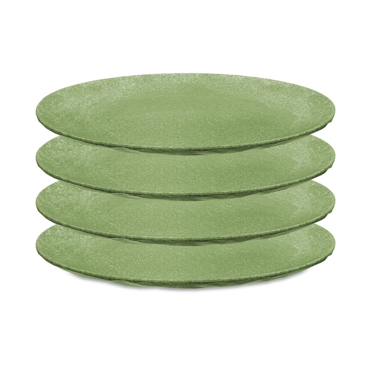 Assiette Club Ø 26 cm, lot de 4 - Nature leaf green - Koziol