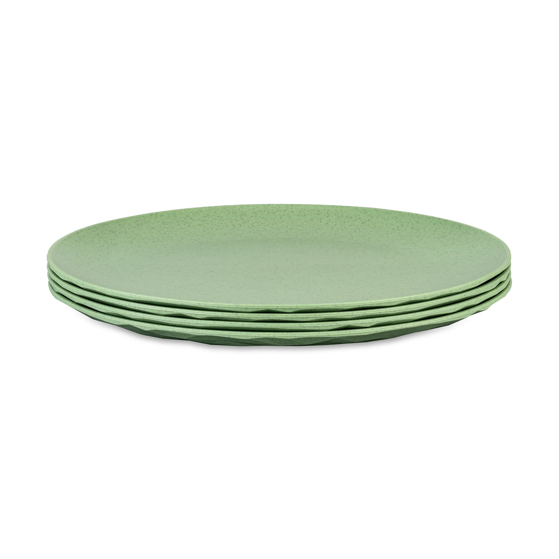 Assiette Club thermoplastique biocirculaire Ø26 cm, 4 pièces, Nature leaf green Koziol