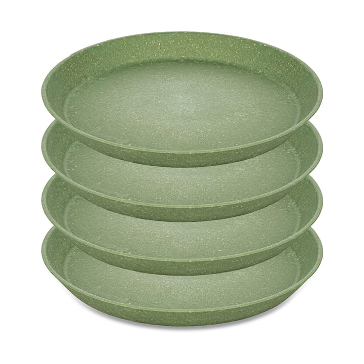 Assiette Connect Ø 20,5 cm, lot de 4 - Nature leaf green - Koziol