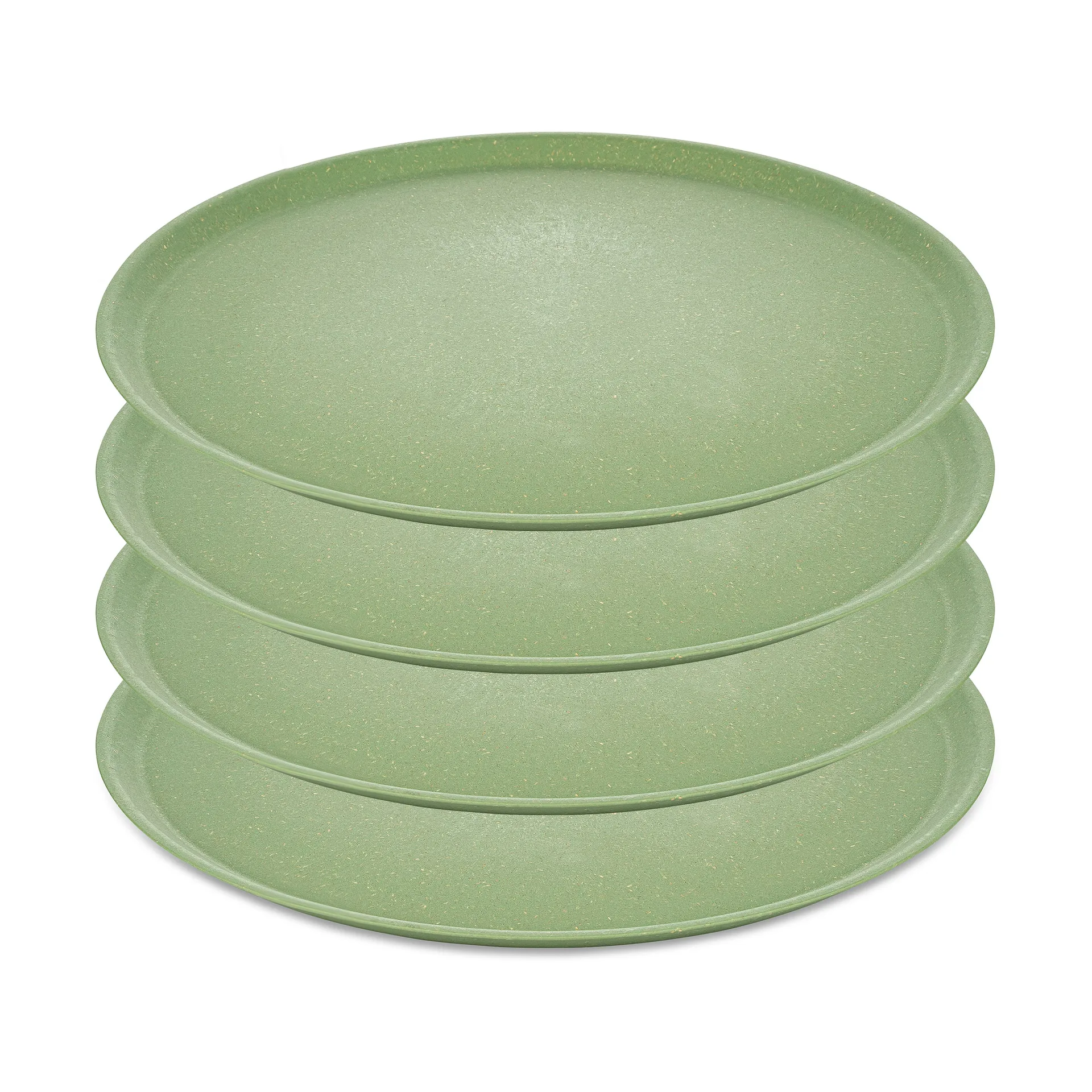 Assiette Connect Ø 25,5 cm, lot de 4, Nature leaf green Koziol