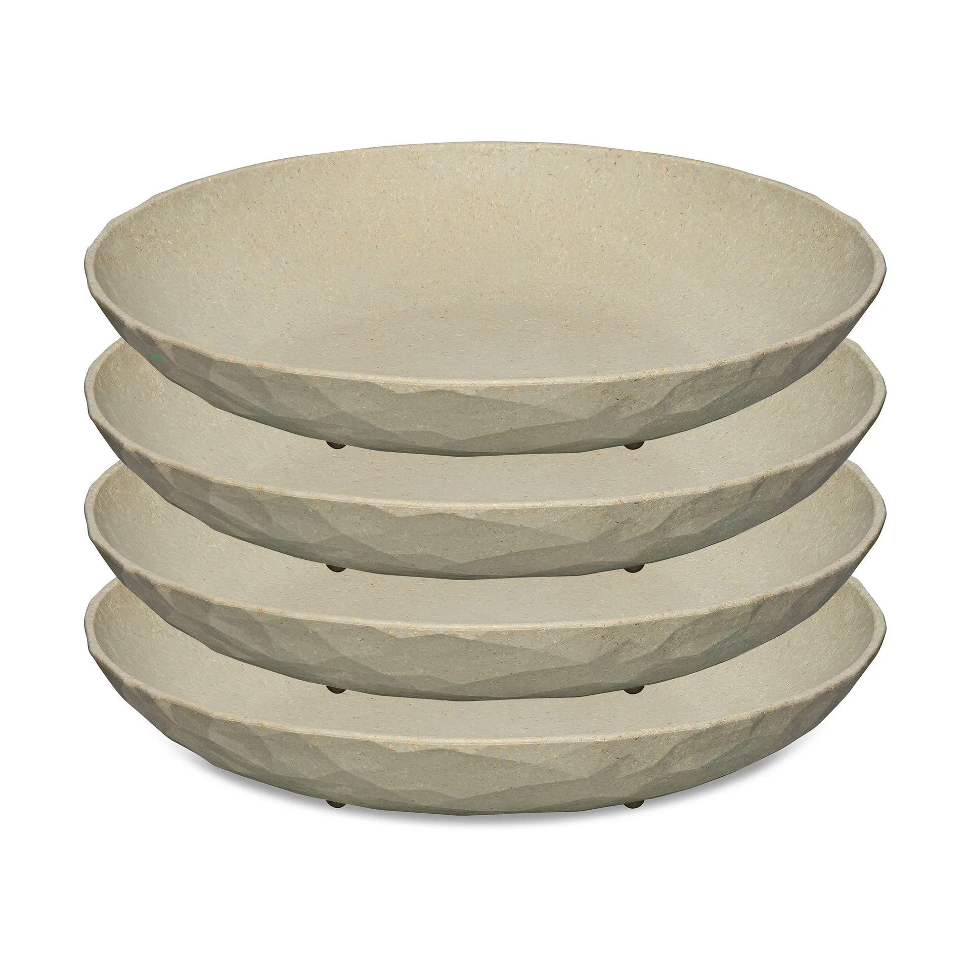 Assiette creuse Club Ø 22 cm, lot de 4, Nature desert sand Koziol