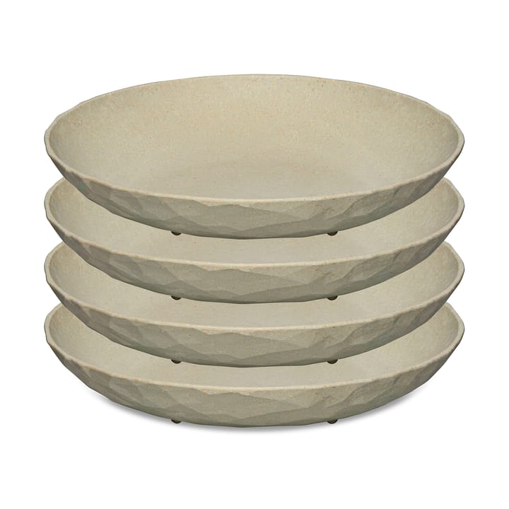 Assiette creuse Club Ø 22 cm, lot de 4 - Nature desert sand - Koziol