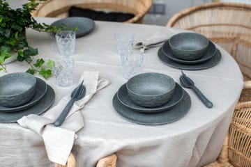 Assiette creuse Club thermoplastique biocirculaire Ø22 cm, 4 pièces - Nature ash grey - Koziol