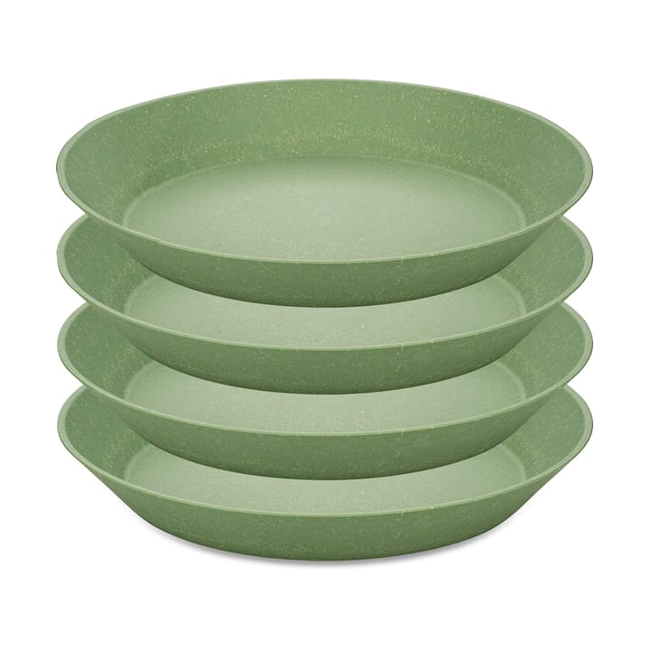 Assiette creuse Connect Ø 24 cm, lot de 4 - Nature leaf green - Koziol