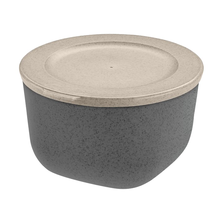 Bol avec couvercle Connect thermoplastique biocirculaire 1 L - Nature ash grey - Koziol
