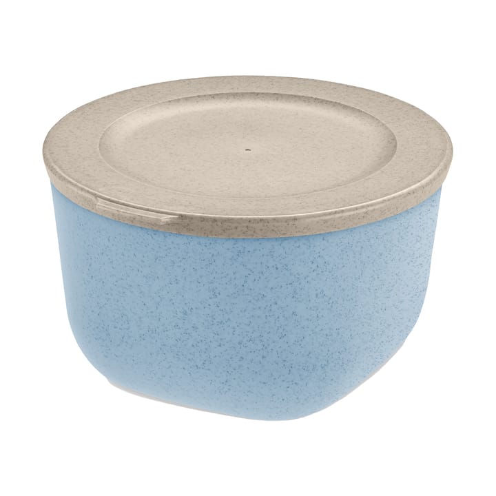 Bol avec couvercle Connect thermoplastique biocirculaire 1 L - Nature flower blue - Koziol