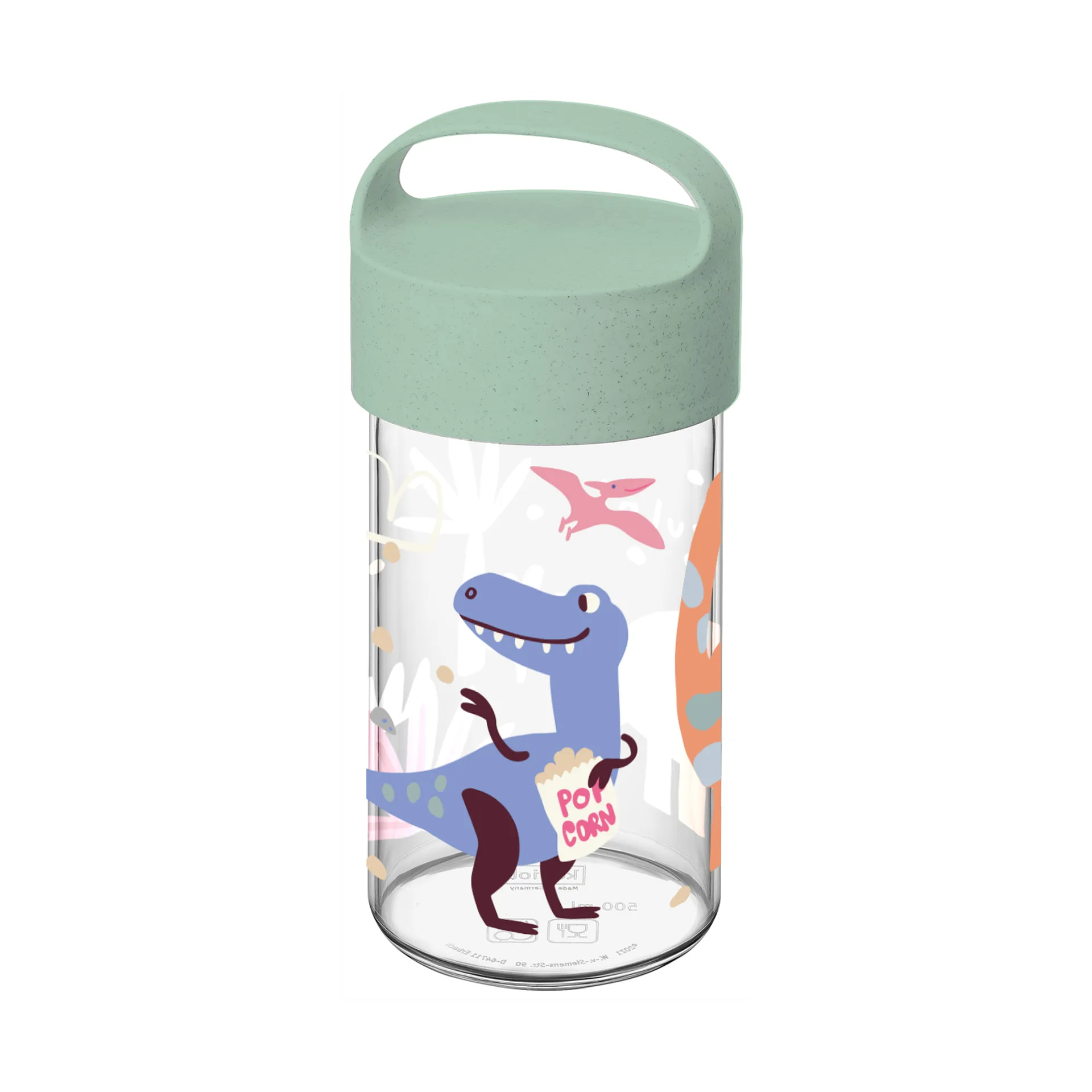 Bouteille d'eau Buddy Snack, 50 cl, Dinosaurier Koziol