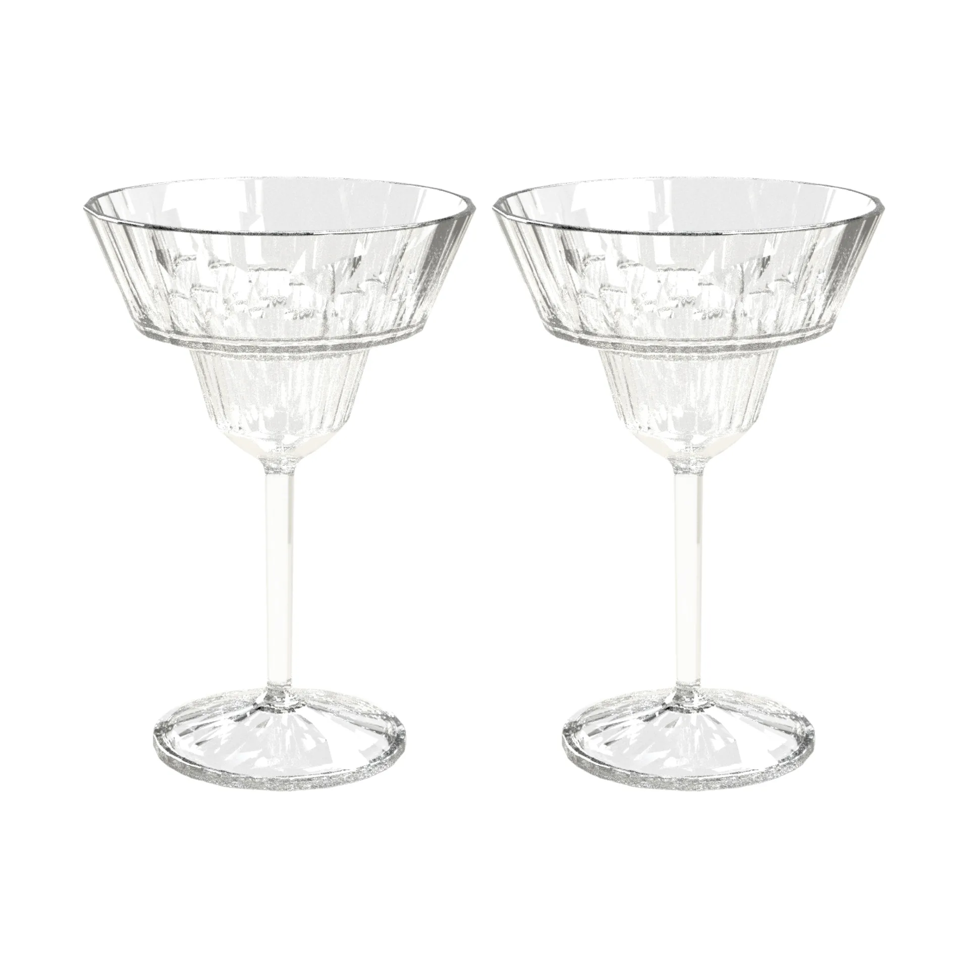 Club No. 16 verre à long drink plastique 25 cl, lot de 2, Cristal transparent Koziol