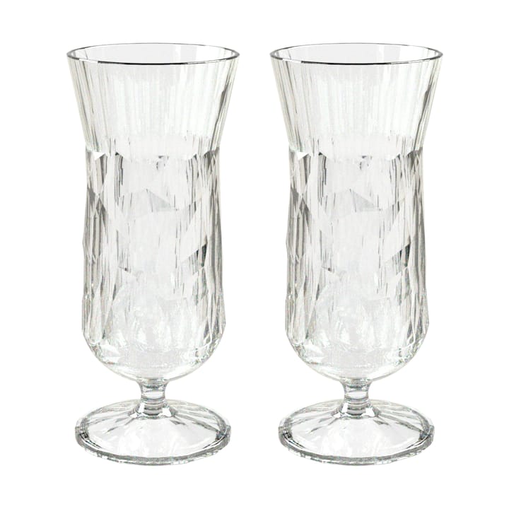 Club No. 17 verre à long drink plastique 40 cl, lot de 2 - Cristal transparent - Koziol