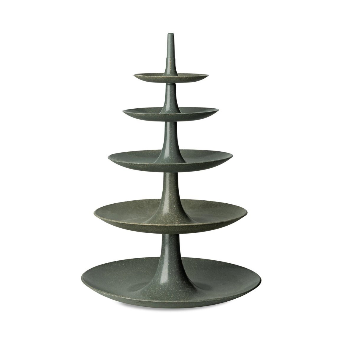 Koziol Plat à gâteau-présentoir à étages big Nature ash grey