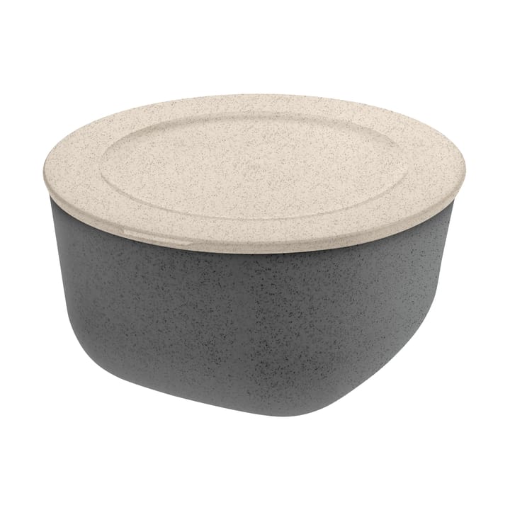 Saladier avec couvercle Connect thermoplastique biocirculaire 2 L - Nature ash grey - Koziol