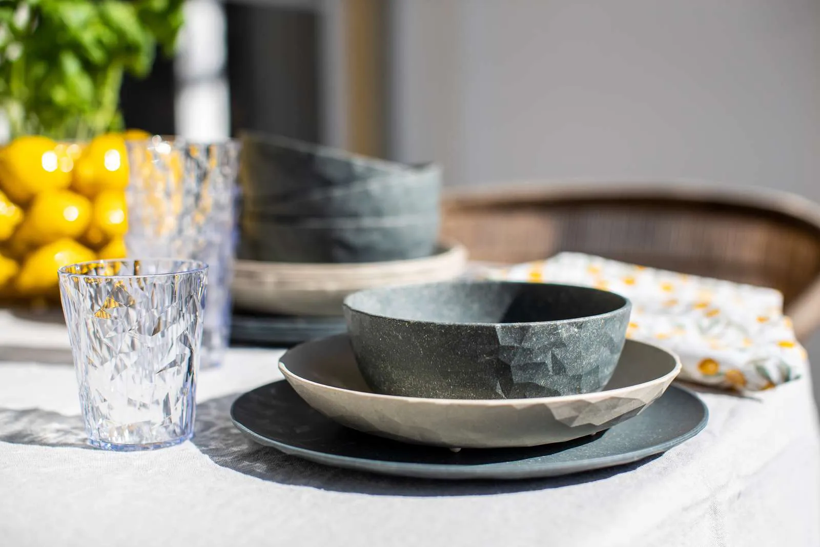 Service Club Göteborg thermoplastique biocirculaire, 16 pièces, Multi Koziol