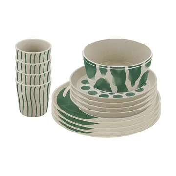 Service de table Connect Monstera 16 pièces - Nature desert sand - Koziol
