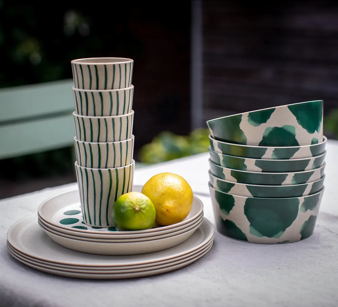 Service de table Connect Monstera 16 pièces, Nature desert sand Koziol