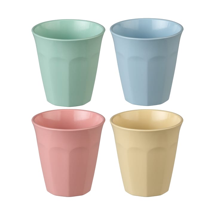 Verre à boire Nora S 15 cl, lot de 4 - Bleu-vert-rose-jaune - Koziol