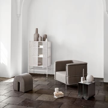 Chaise lounge Modernist - tissu everest col.601/2 grey - Kristina Dam Studio