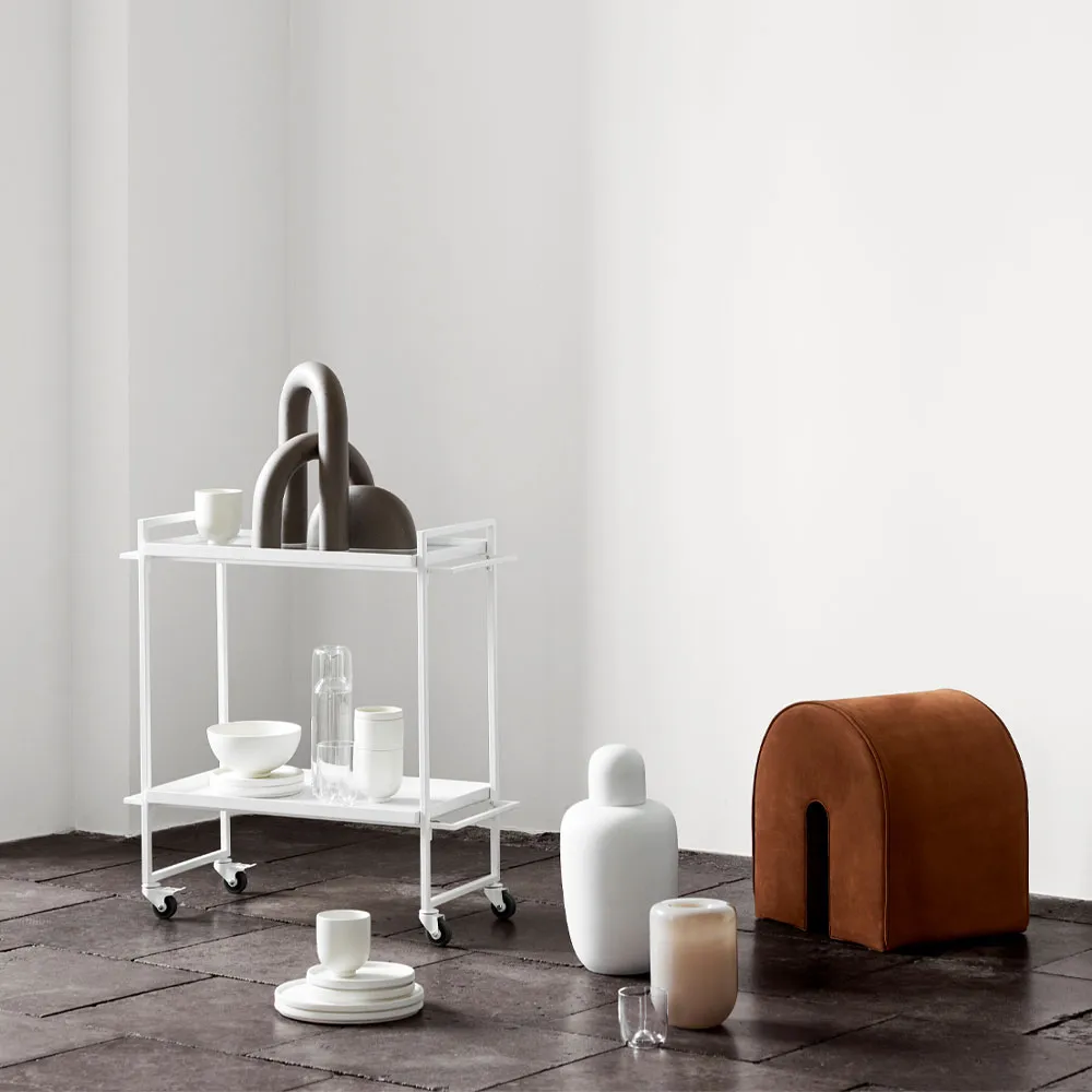 Chariot de service Bauhaus, white Kristina Dam Studio