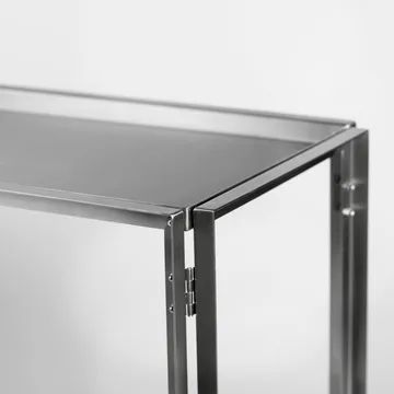 Console pliable 124x60 cm - Acier inoxydable brossé - Kristina Dam Studio