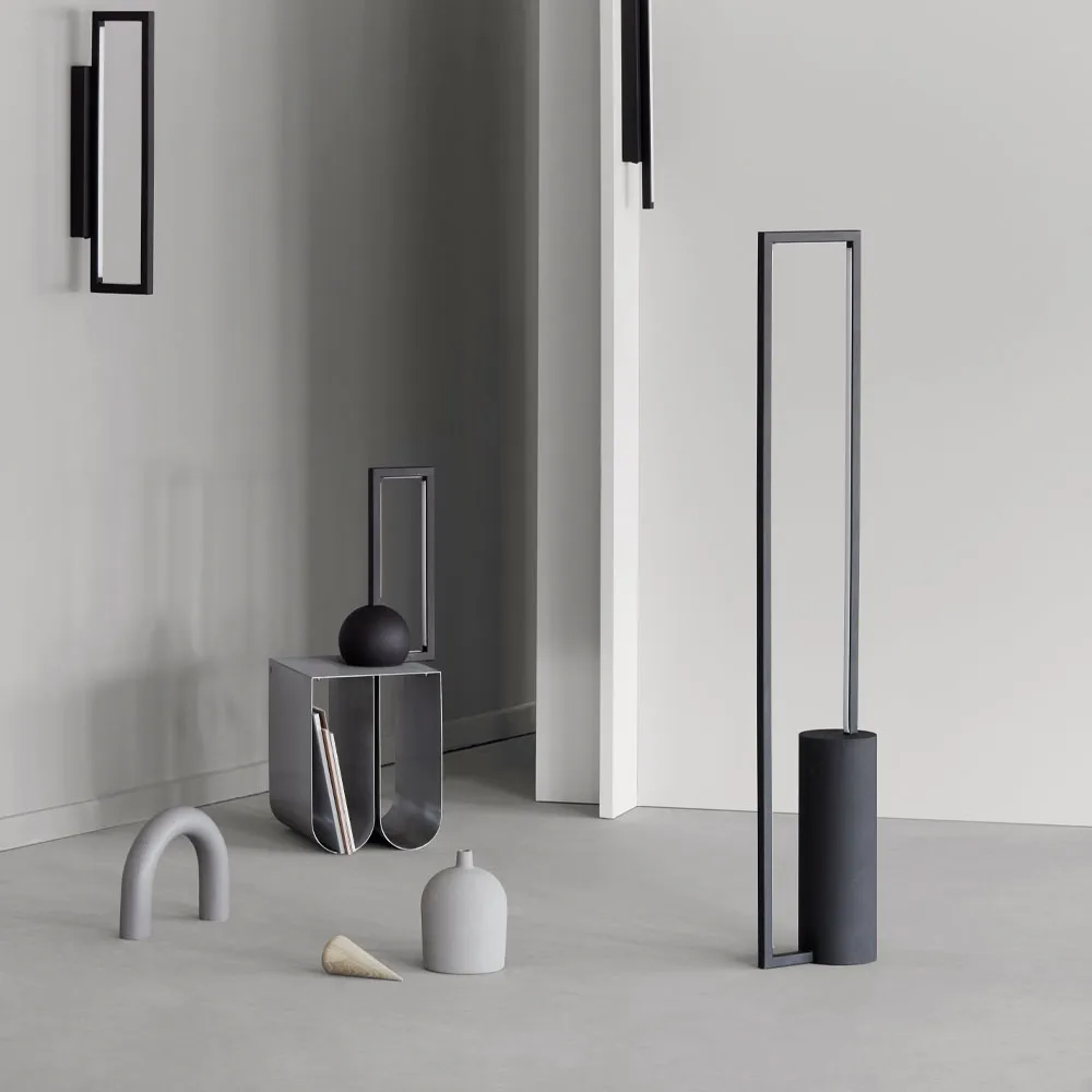 Lampadaire Cylinder, black Kristina Dam Studio