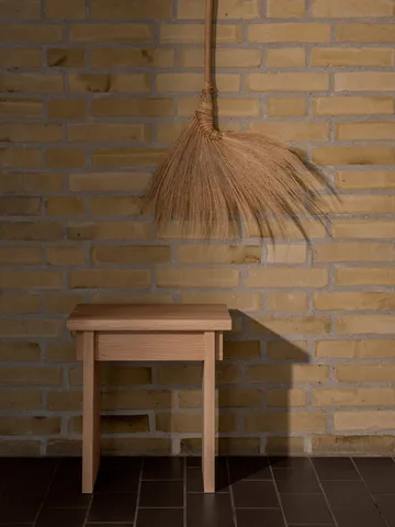 Pouf Artisan 30x40 cm - Chêne laqué chaud - Kristina Dam Studio