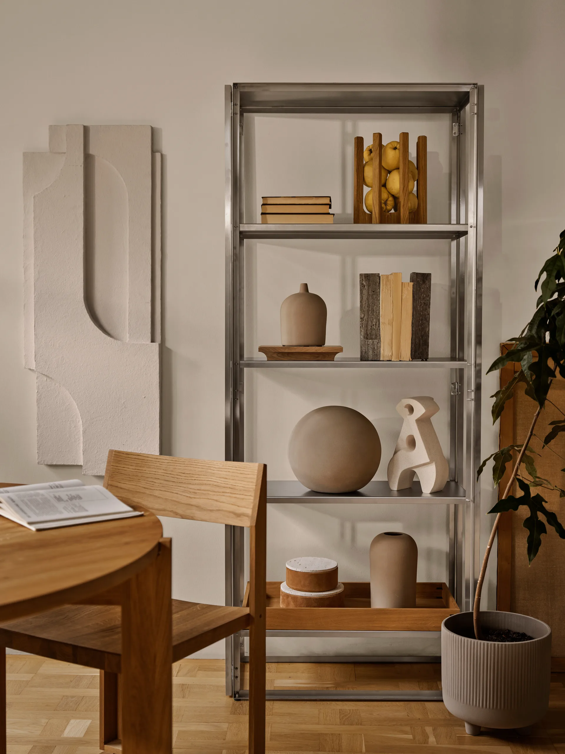 Serif Relief décoration murale L, Off white Kristina Dam Studio