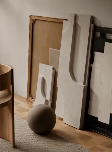 Serif Relief décoration murale L - Off white - Kristina Dam Studio