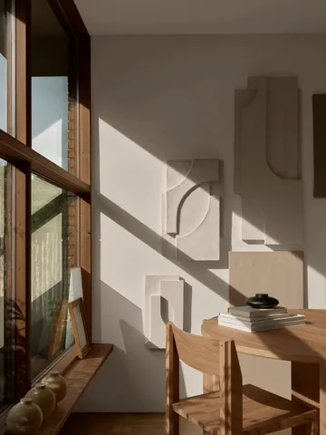 Serif Relief décoration murale S - Off white - Kristina Dam Studio