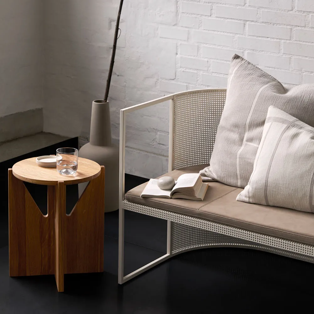 Stool tabouret rond, Oak, Ø36x42 cm Kristina Dam Studio