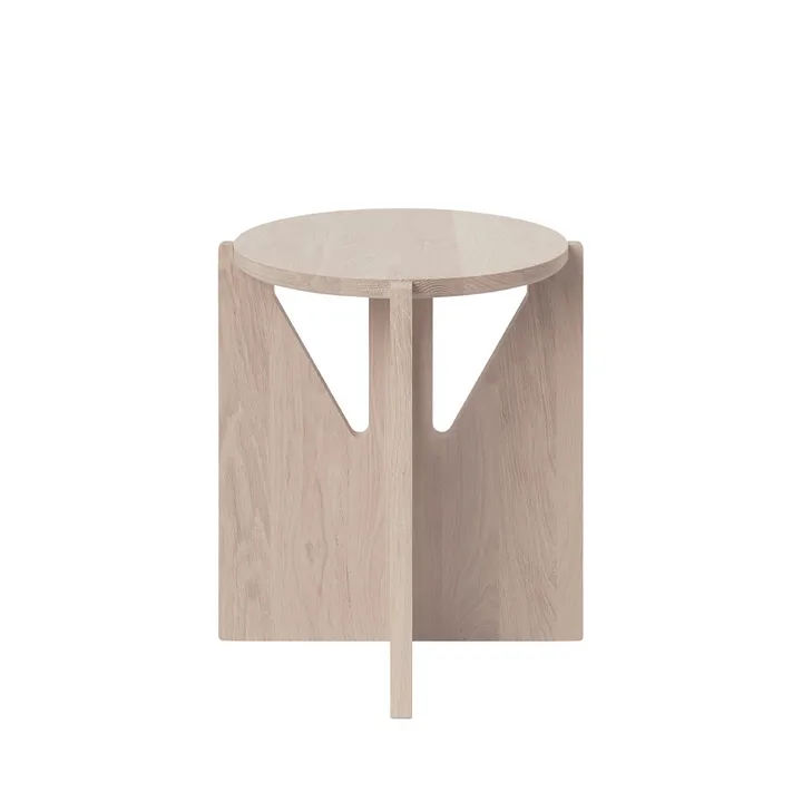 Stool tabouret rond - Oak, Ø36x42 cm - Kristina Dam Studio