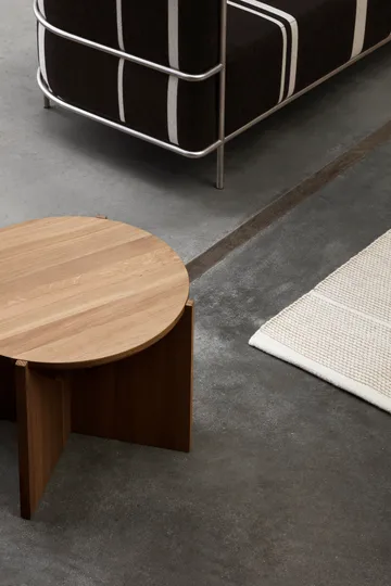 Table basse Simple Ø52 cm - Chêne laqué chaud - Kristina Dam Studio