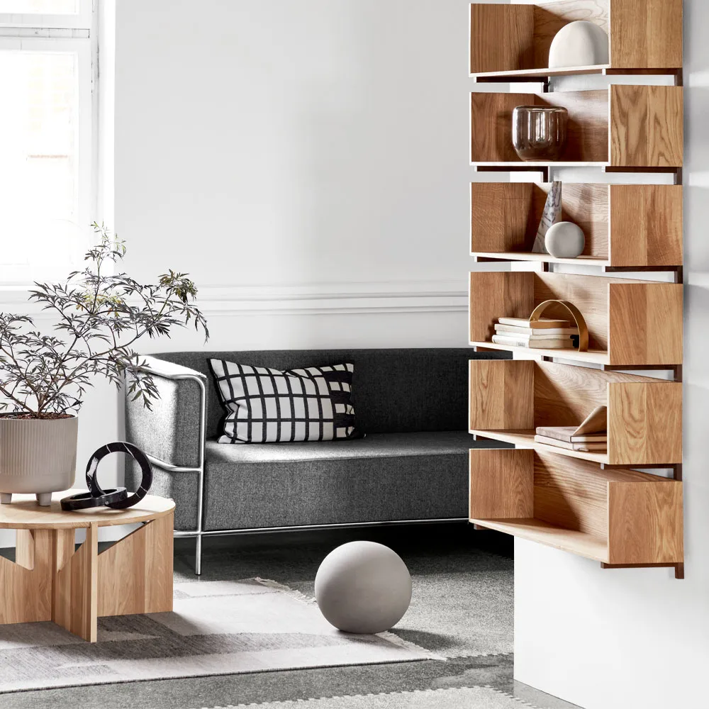 Table basse XL Table, oak black Kristina Dam Studio