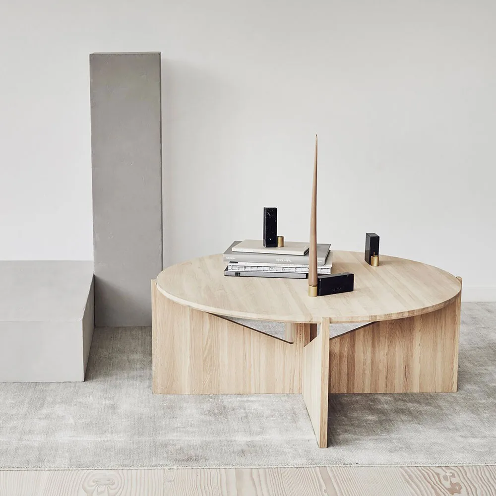 Table basse XL Table, oak black Kristina Dam Studio