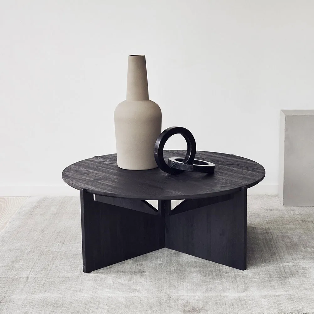 Table basse XL Table, oak black Kristina Dam Studio