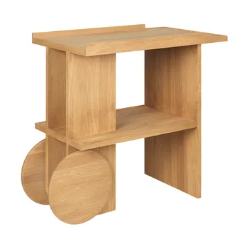 Table d'appoint Axis 42x80 cm - Chêne verni chaud - Kristina Dam Studio