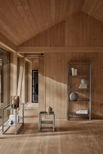 Table d’appoint pliable 40x40 cm - Acier inoxydable brossé - Kristina Dam Studio