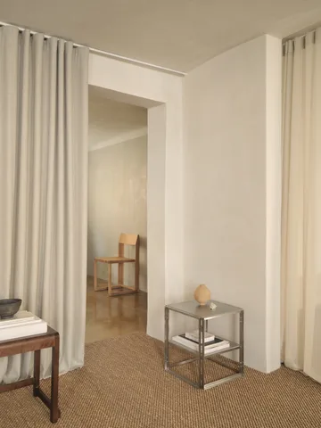 Table d’appoint pliable 40x40 cm - Acier inoxydable brossé - Kristina Dam Studio