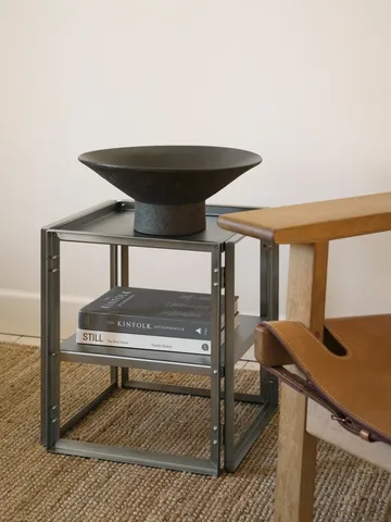 Table d’appoint pliable 40x40 cm - Acier inoxydable brossé - Kristina Dam Studio