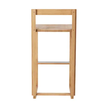 Tabouret de bar Outline 75 cm - Chêne laqué chaud-acier brossé - Kristina Dam Studio