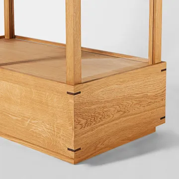 Vitrine japonaise large - Chêne huilé chaud - Kristina Dam Studio