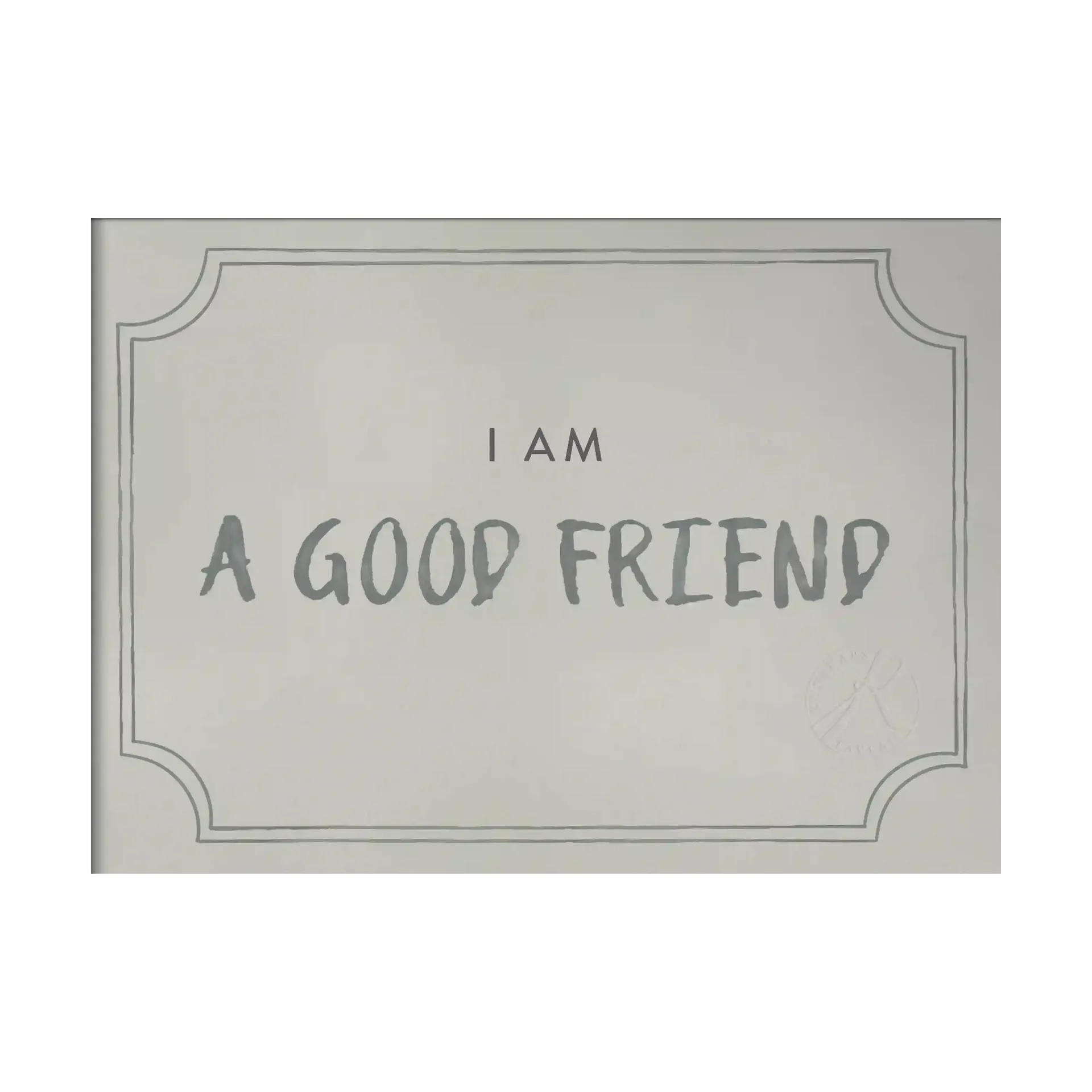 Affiche diplôme Good friend 21x30 cm, Dusty mint Kunskapstavlan®