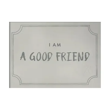 Affiche diplôme Good friend 21x30 cm - Dusty mint - Kunskapstavlan®