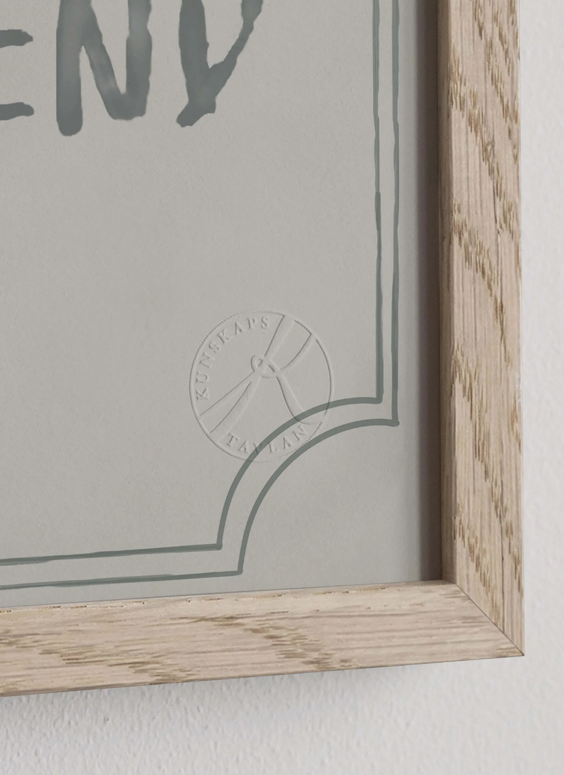 Affiche diplôme Good friend 21x30 cm, Dusty mint Kunskapstavlan®