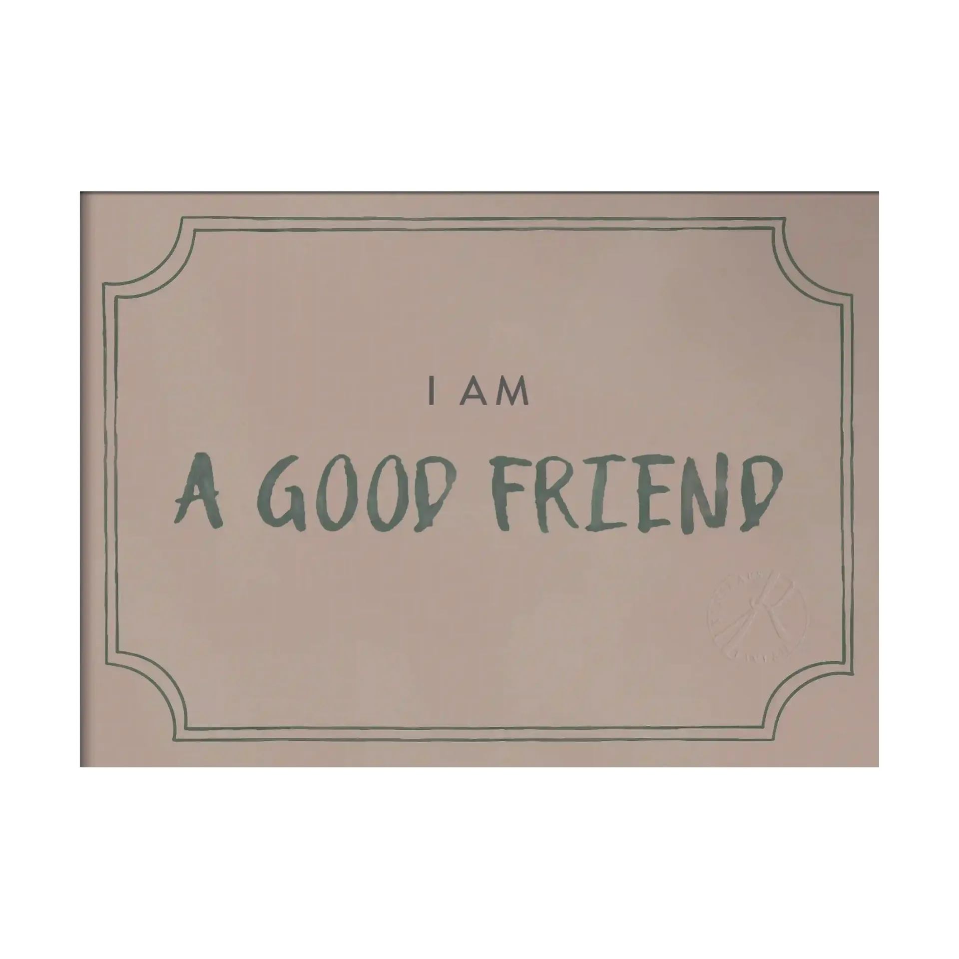 Affiche diplôme Good friend 21x30 cm, Dusty rose Kunskapstavlan®