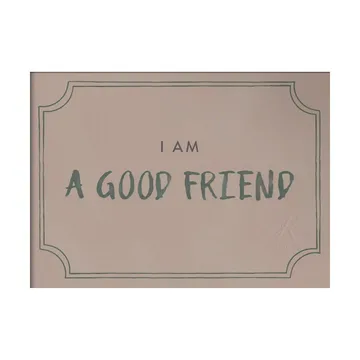Affiche diplôme Good friend 21x30 cm - Dusty rose - Kunskapstavlan®