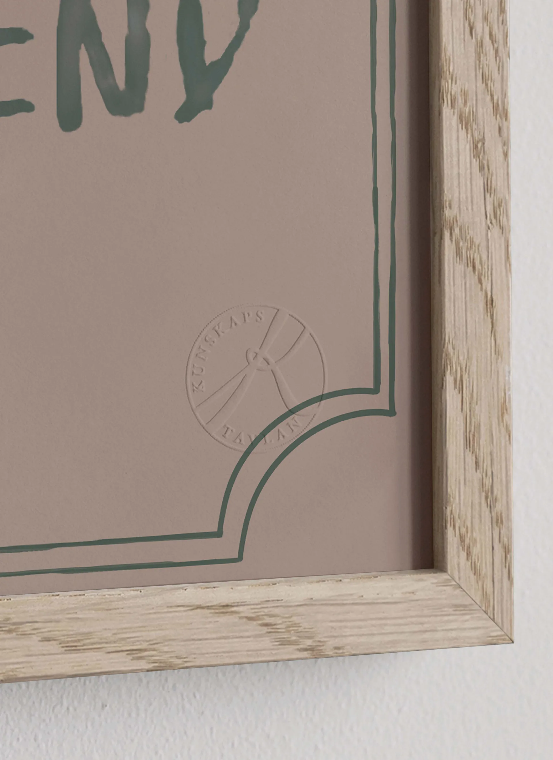 Affiche diplôme Good friend 21x30 cm, Dusty rose Kunskapstavlan®