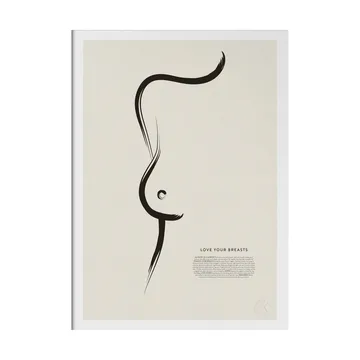 Affiche Love your breasts - 30x40 cm - Kunskapstavlan®