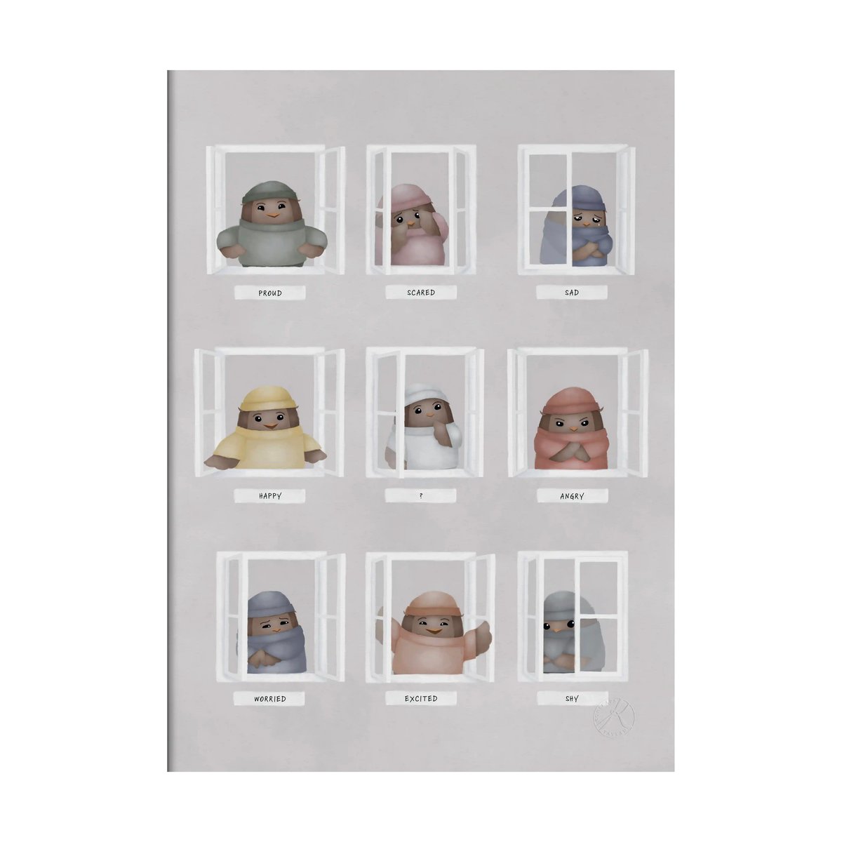 Kunskapstavlan Affiche My feelings 30x40 cm | Design Scandinave | Posters | Multi