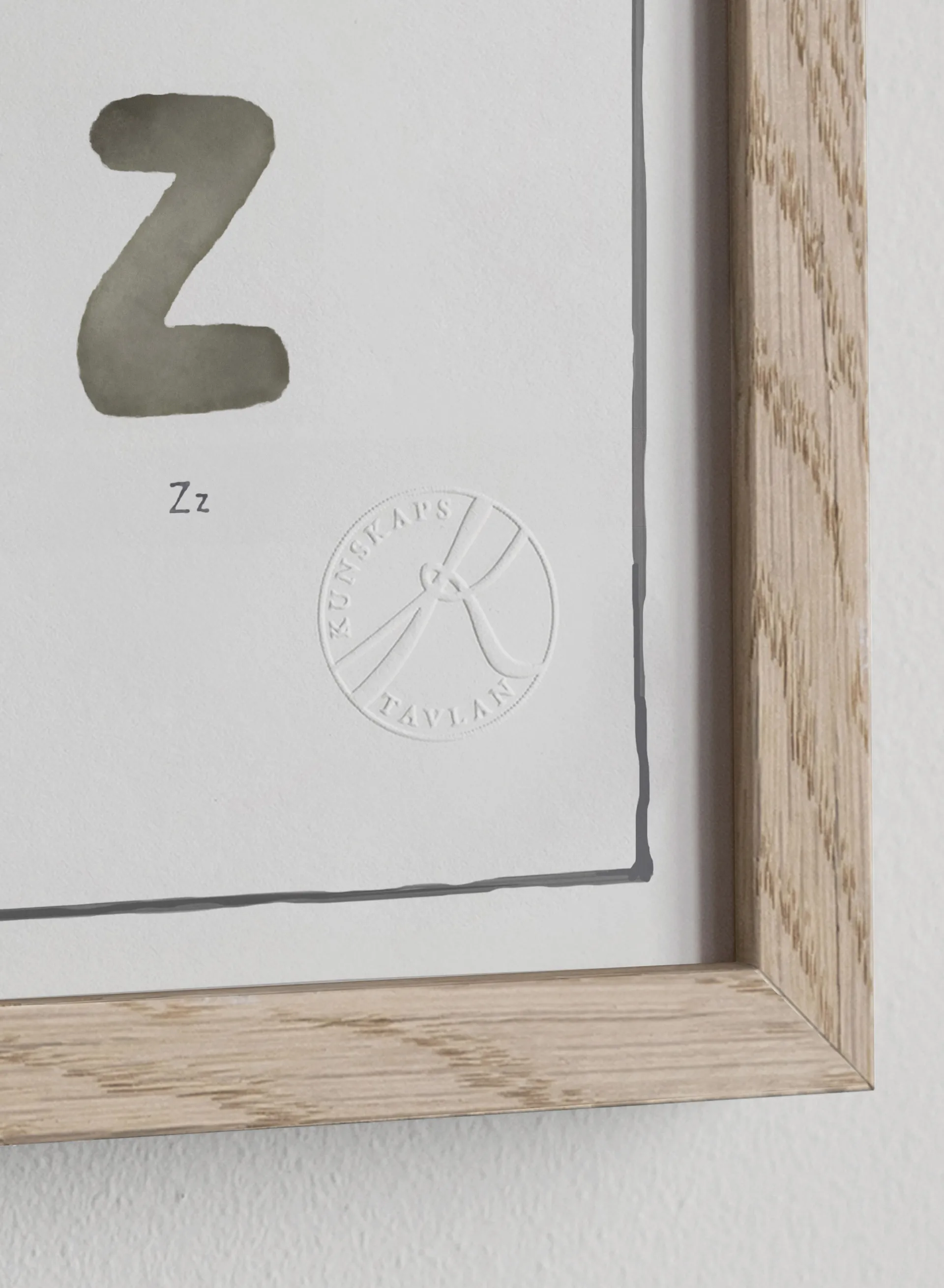 Affiche The alphabet watercolour, 50x70 cm Kunskapstavlan®